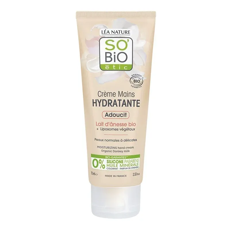 So bio Creme mains au lait d’ânesse 75 ML