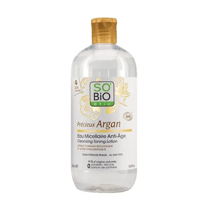 SO BIO Eau micellaire anti-âge ARGAN 500ML                                                           