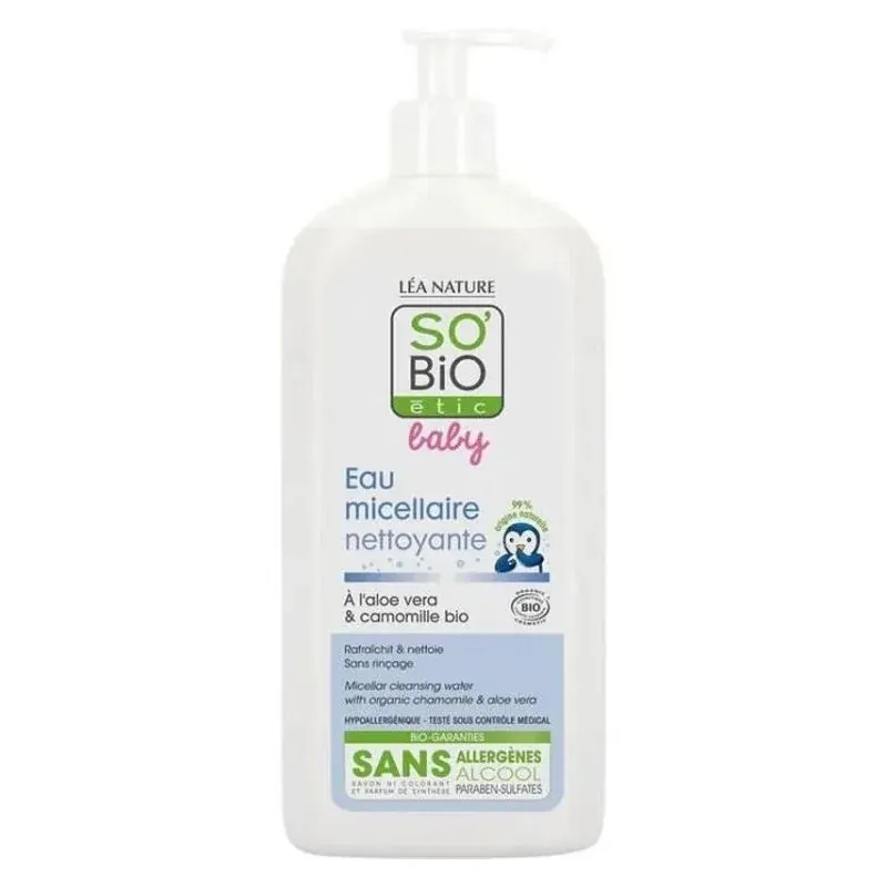 SO BIO Baby Eau Micellaire Nettoyante 500ml