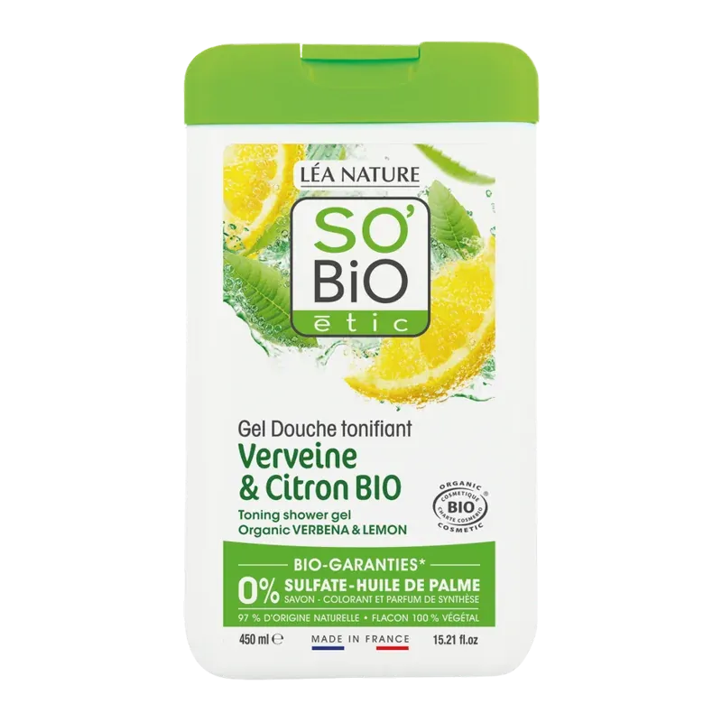 So Bio Gel Douche Verveine Citron 450Ml