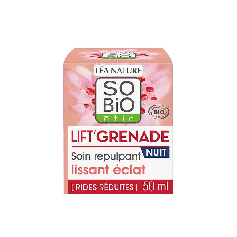 So Bio Soin de Nuit Repulpant Lissant Éclat 50Ml