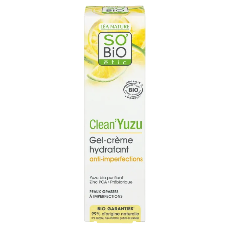 So Bio Yuzu Gel Crème Hydratant Anti-imperfections 40Ml