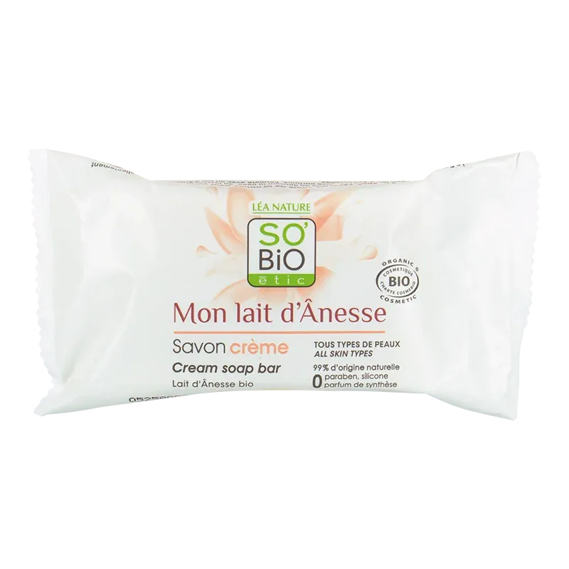 SO BIO SAVON CREME BLOC AU LAIT D'ANESSE 100 G                                                       