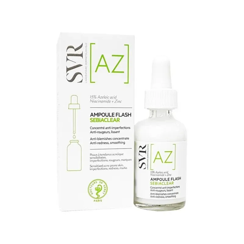 SVR AMPOULE AZ SEBIACLEAR AMPOULE FLASH 30 ML                                          