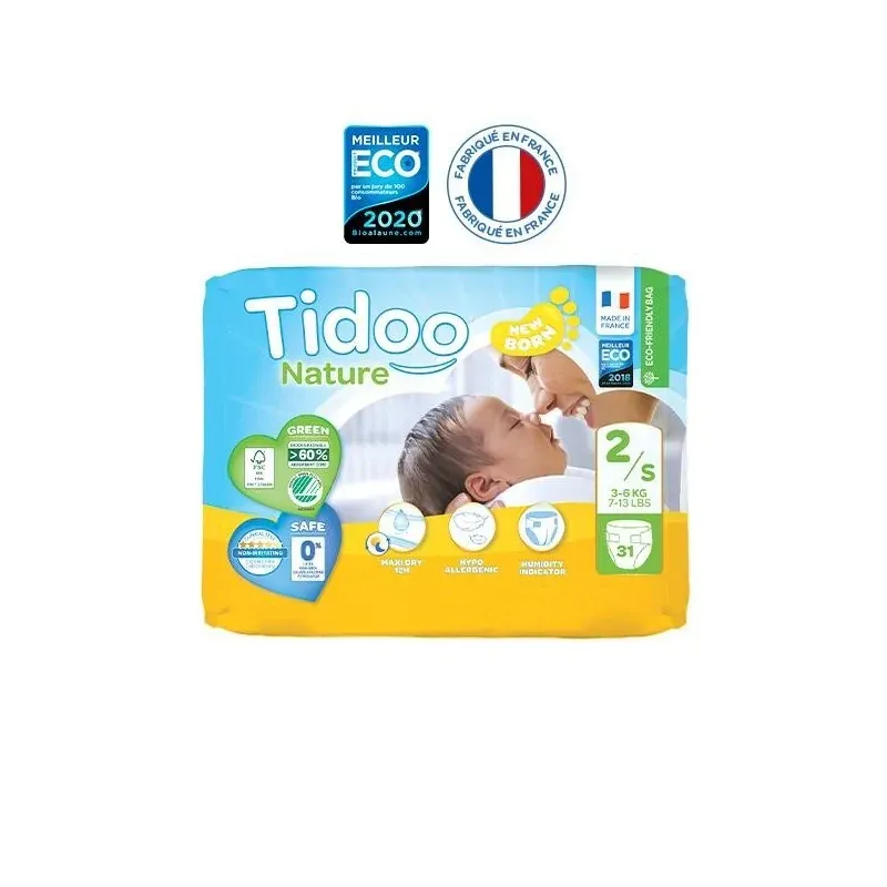 TIDOO COUCHE NEWBORN T2/S 3-6KG 31 U