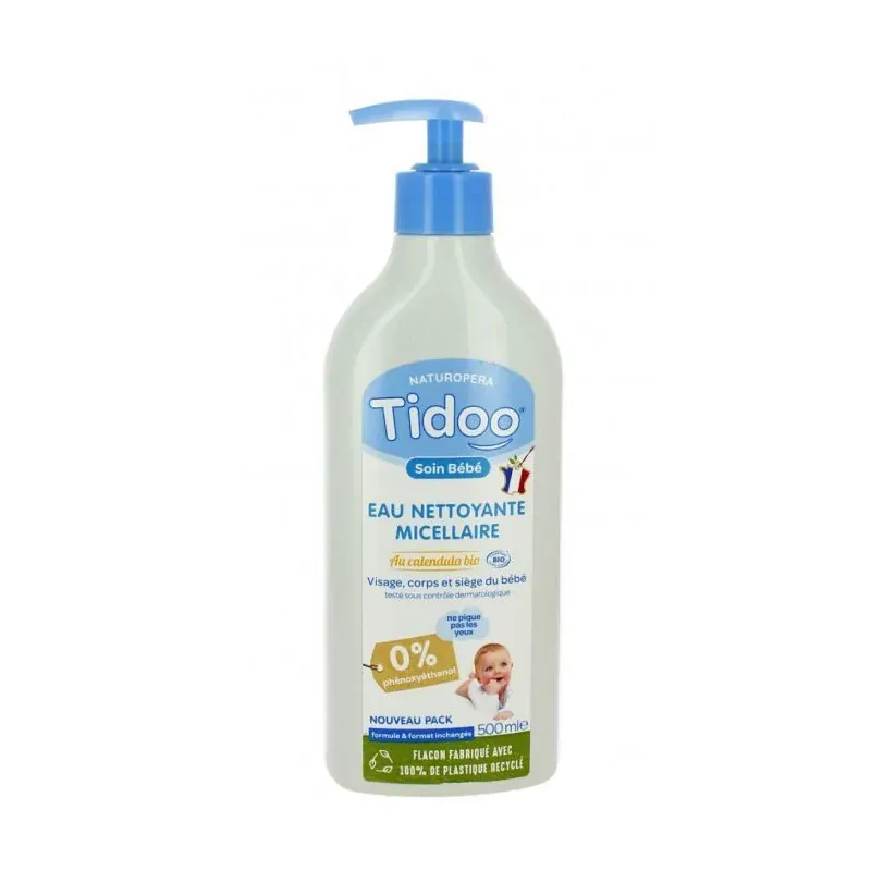 TIDOO EAU NETTOYANTE MICELLAIRE AU CALENDULA BIO 500ML