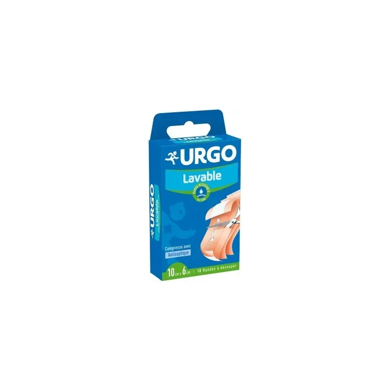 URGO LAVABLE 10 bandes a découper 10cm x 6cm