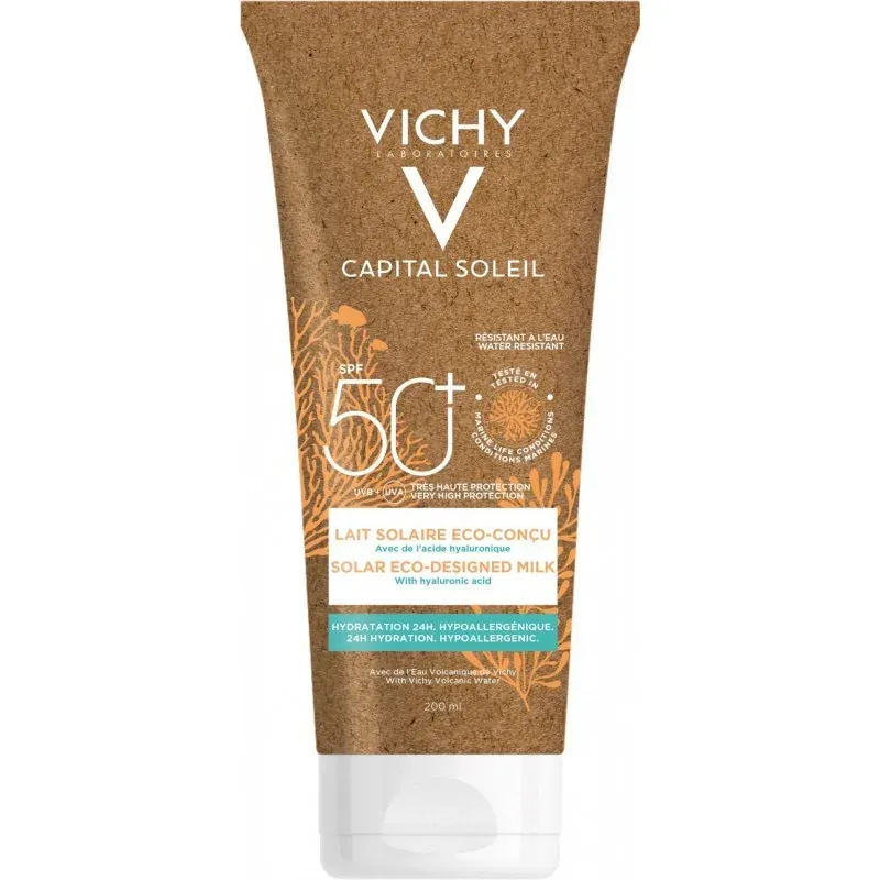 Vichy Capital Soleil Lait Solaire visage & corps Eco-Conçu SPF 50+ 200ml