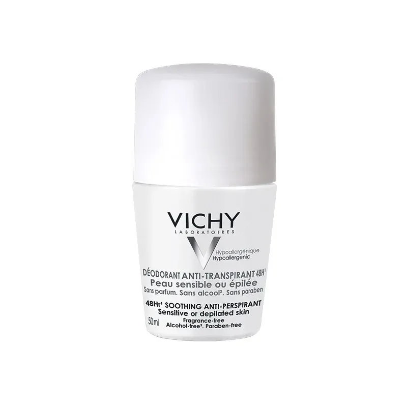 VICHY DEODORANT ANTI-TRANSPIRANT 48H ROLL-ON 50ml PEAU SENSIBLE OU ÉPILÉE