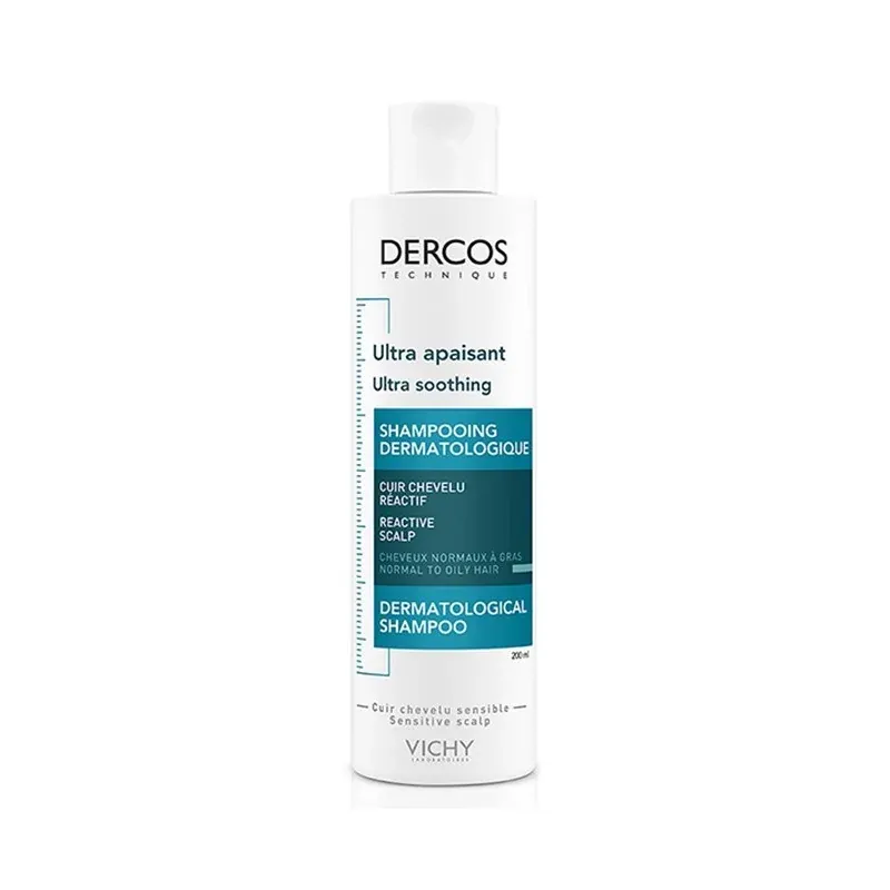 VICHY DERCOS ULTRA APAISANT SHAMPOOING SANS SULFATE CHEVEUX GRAS 200 ML