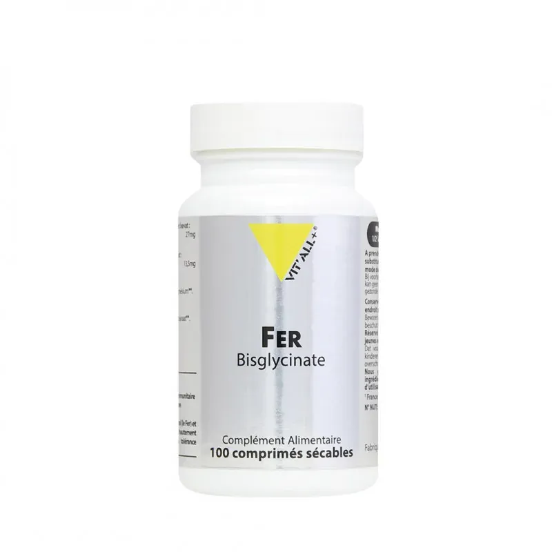 VITALL+ Fer Bisglycinate 27Mg 100 Comprimés