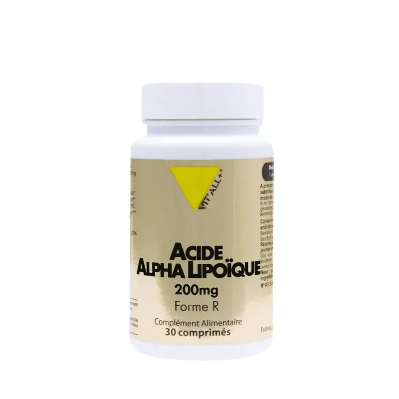 VITALL+ ACIDE ALPHA LIPOIQUE 200MG / 30 COMPRIMES