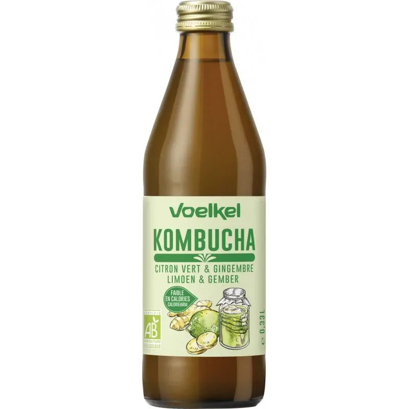 VOELKEL KOMBUCHA GINGEMBRE CITRON 33CL