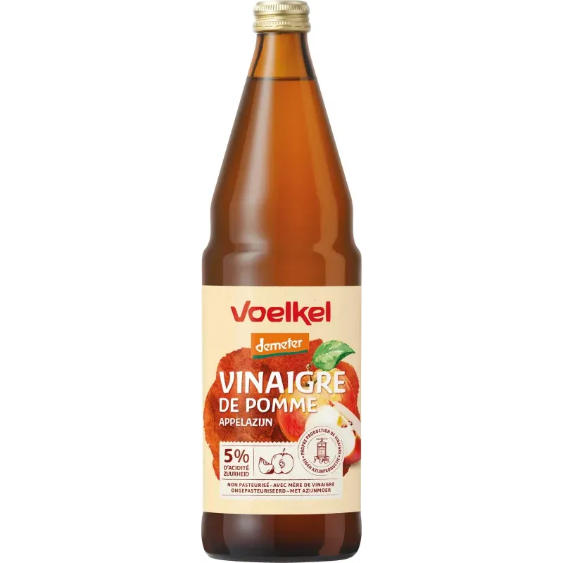 VOELKEL VINAIGRE DE CIDRE DE POMME 75CL