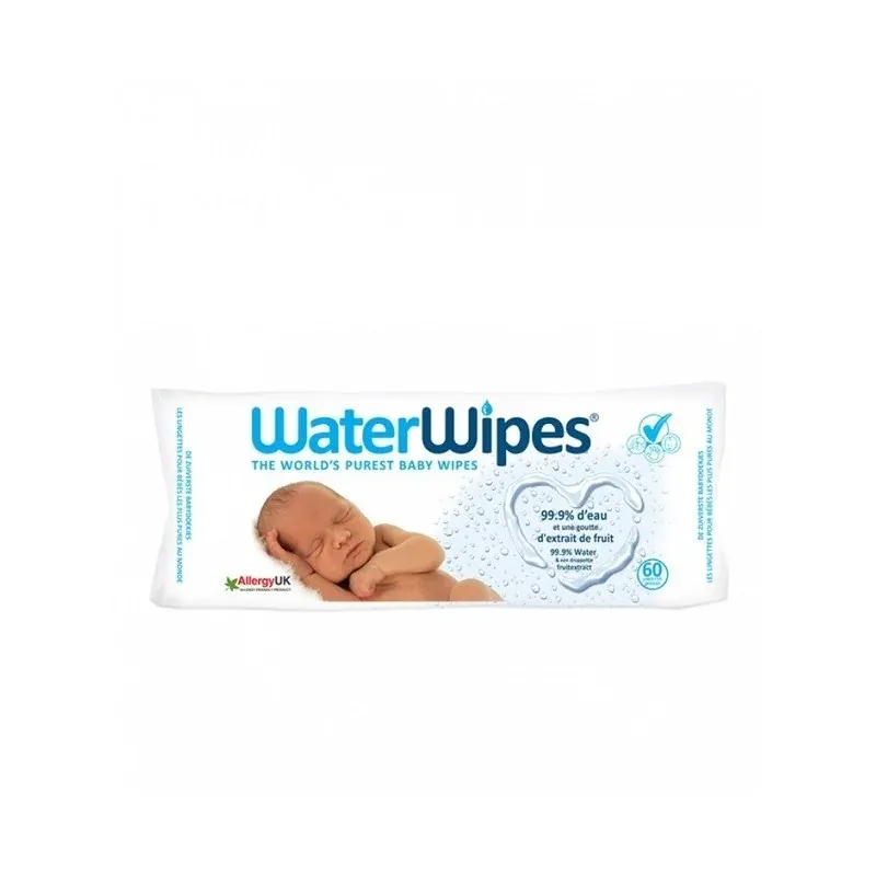 WATERWIPES Lingettes bébé 60 Pièces