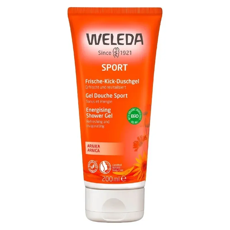 Weleda Gel Douche Sport à l'Arnica bio 200ml