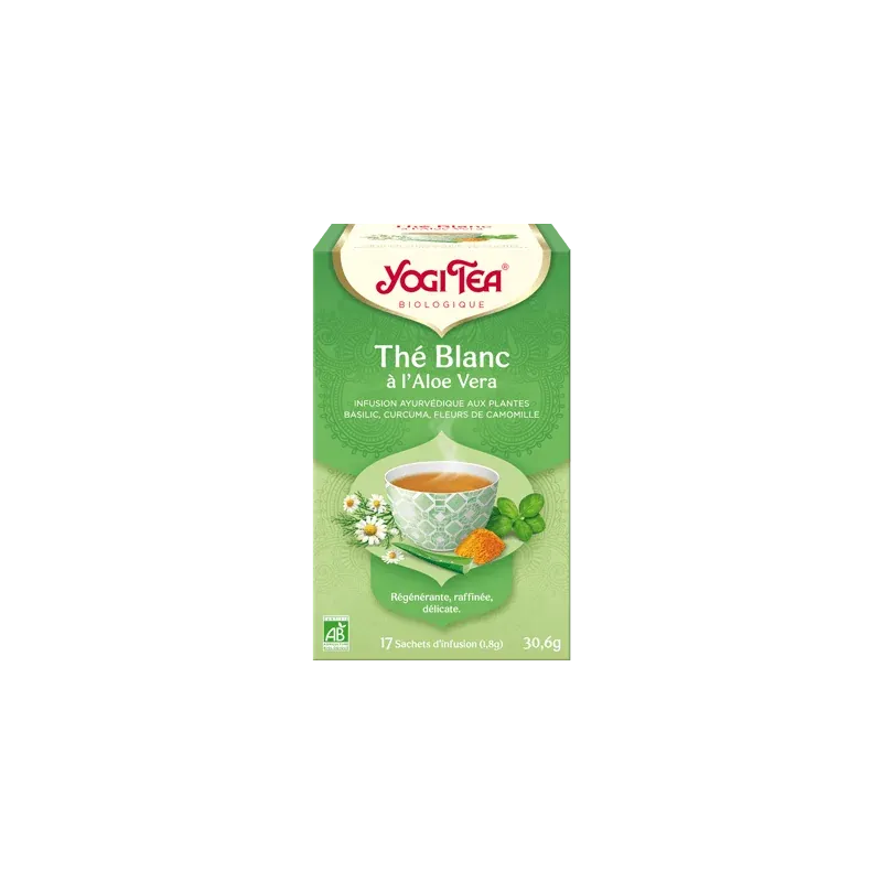 YOGI TEA THE BLANC A L'ALOE VERA 17X2G